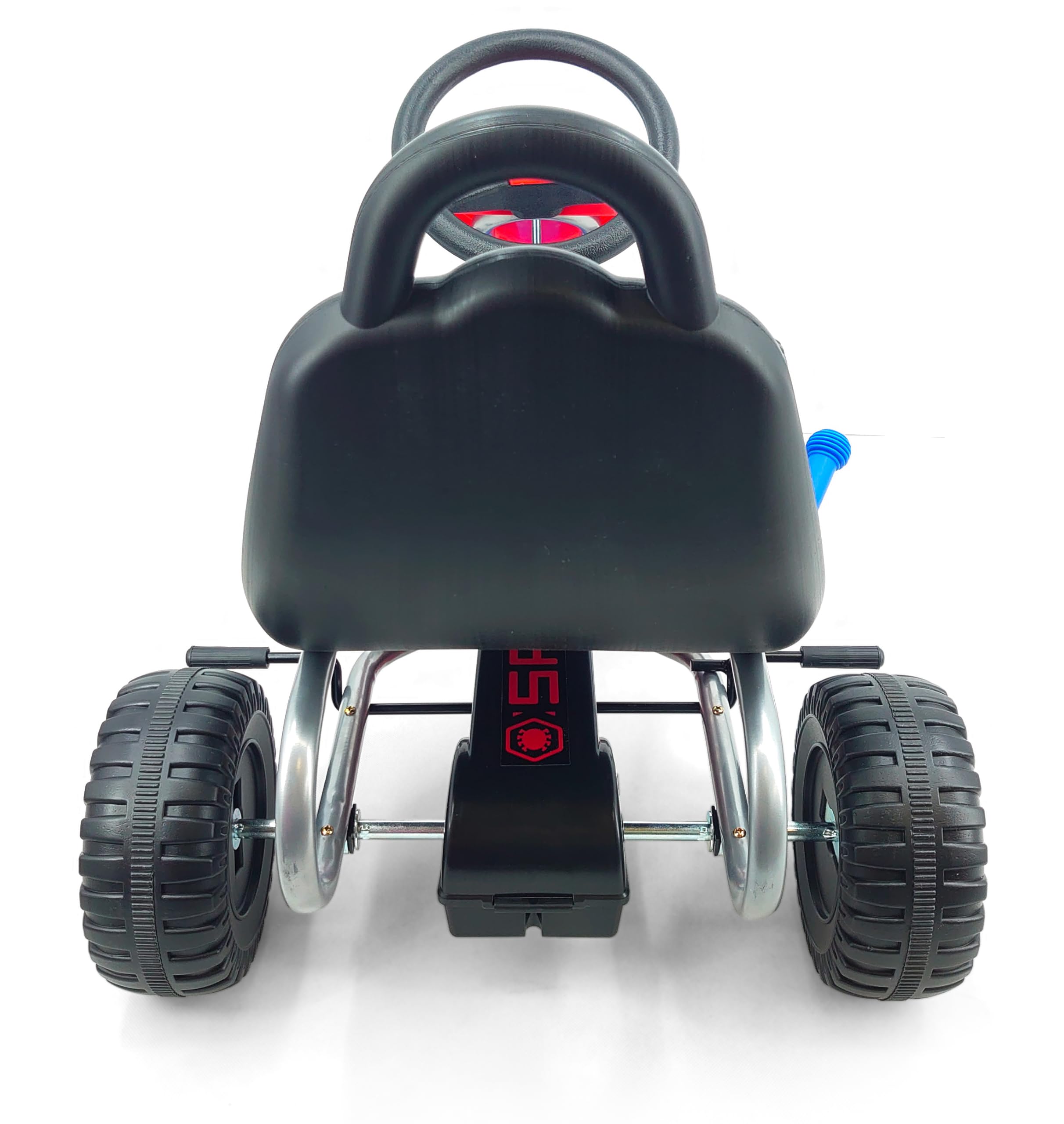 Go Kart à pédales Spiderman 89cm x 52cm SM250001, Bleu-Vert-Gris-Noir