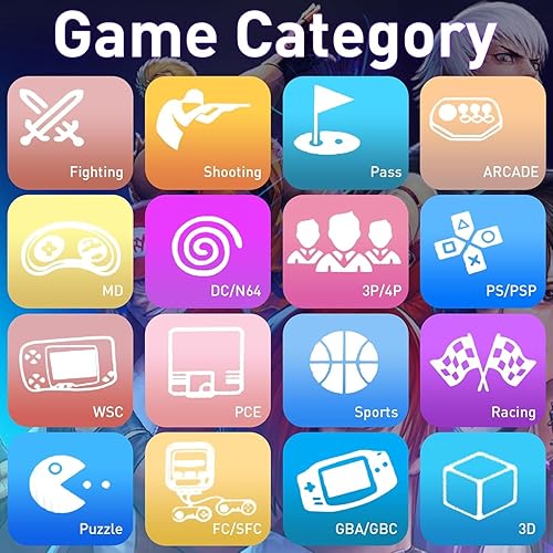 Miniatura 7 de Consola arcade mejorada 2025, caja Pandora, juegos de descarga WiFi, 36,800 juegos integrados, simuladores PSPDCN64, juego 3D, salida HDMI 4K,