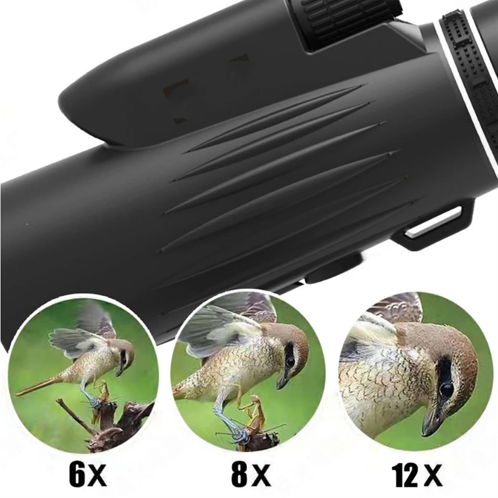 BORWOLF Télescope Monoculaire 12-36x50 pour Adultes, Lunette de Visée Monoculaire HD Etanche avec Smartphone pour l'observation des Oiseaux, Randonnée, Chasse, Camping, Voyage