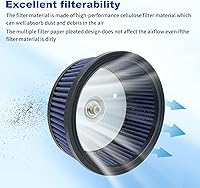 Vista 8 de AHL Filtro de aire 29442-99C HD-0800 para Harley Screamin Eagle Road King, Electra Glide, FatBoy, Dyna, Softail Springer, Ultra Classic Electra Gli