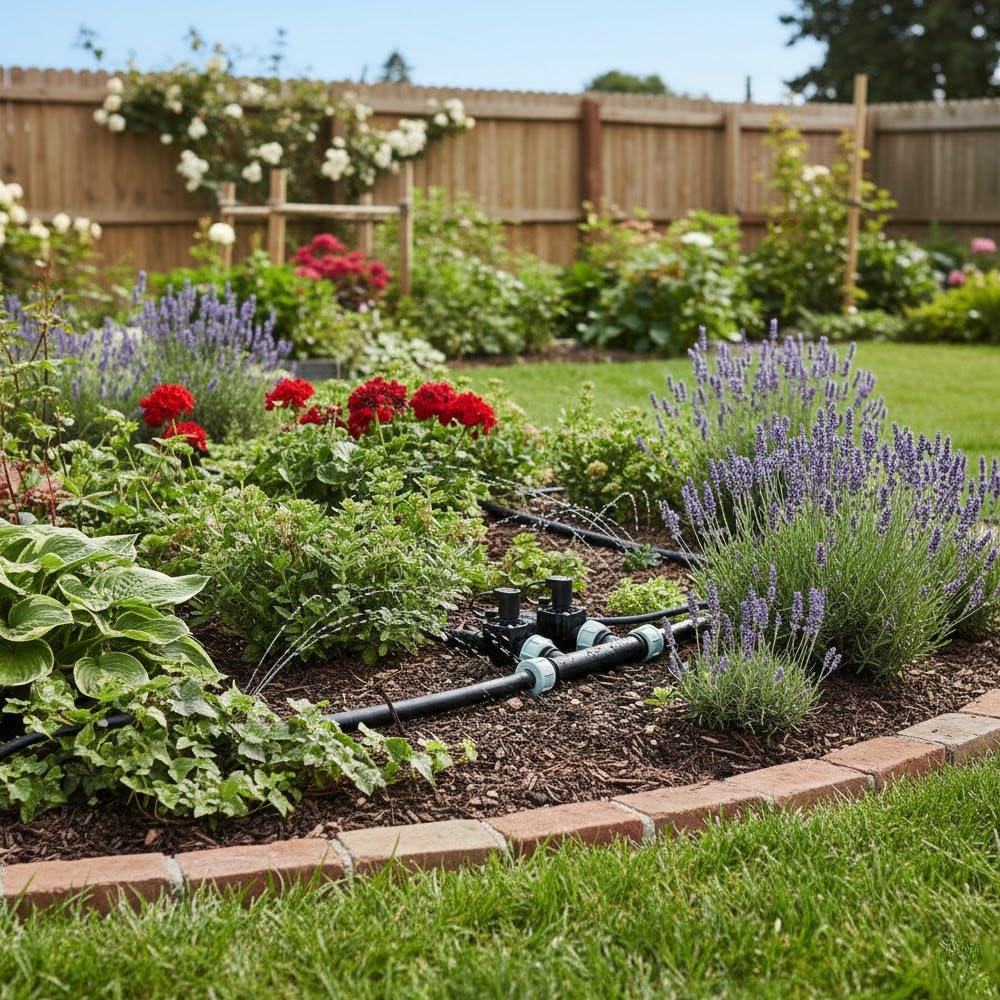 Suinga Te Collecteur d'arrosage 1" pour 3 ou 4 électrovannes de Jardin | Clarinete d'irrigation 3 Sorties M-F-F-F 1'' | Collecteur d'irrigation