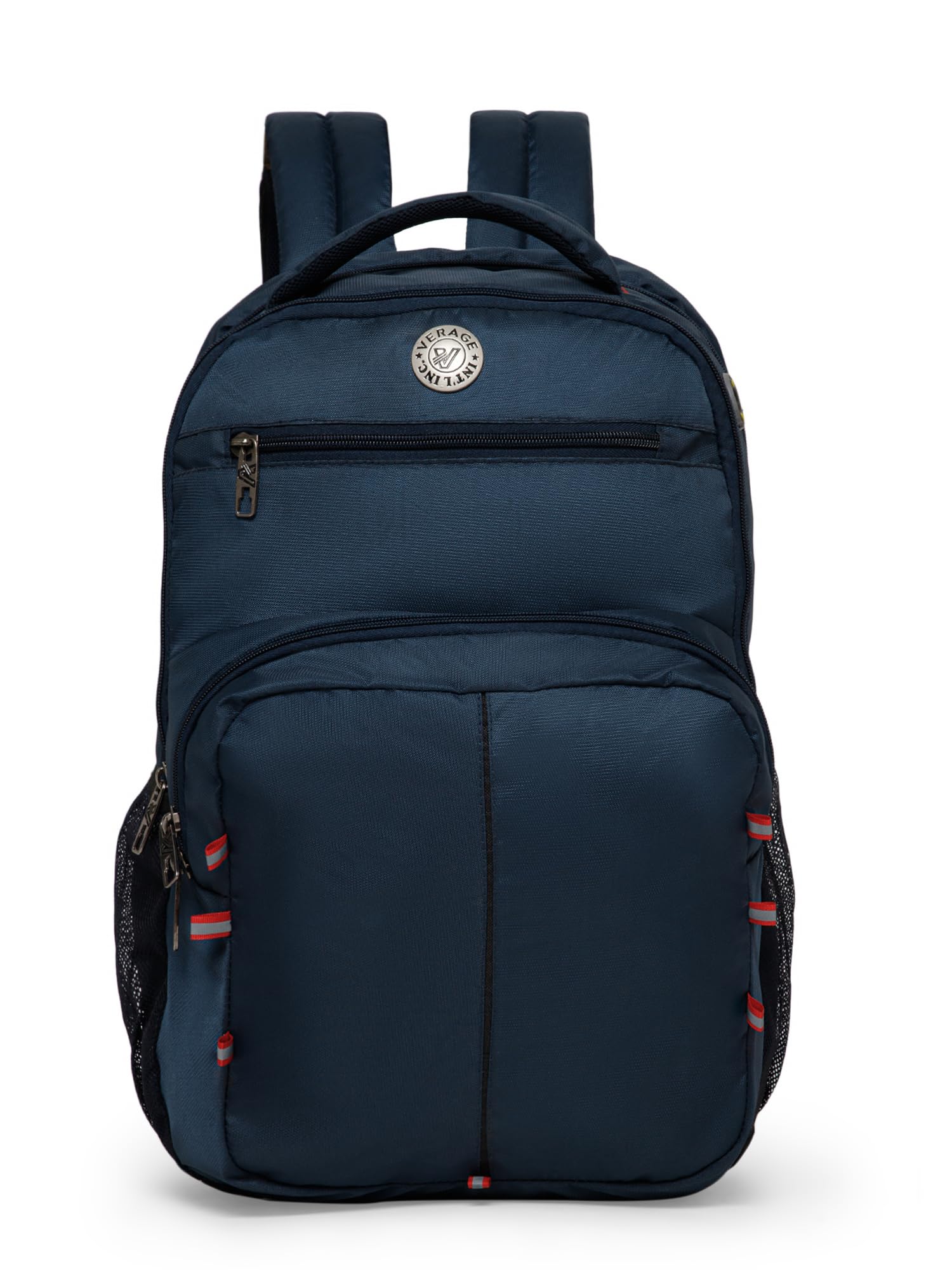 VerageV-Lite Global Navy Blue 30 Liters Water Repellant 17.5" Laptop Backpack With Rain Cover For Casual, Outdoor, Office Or Daily Use