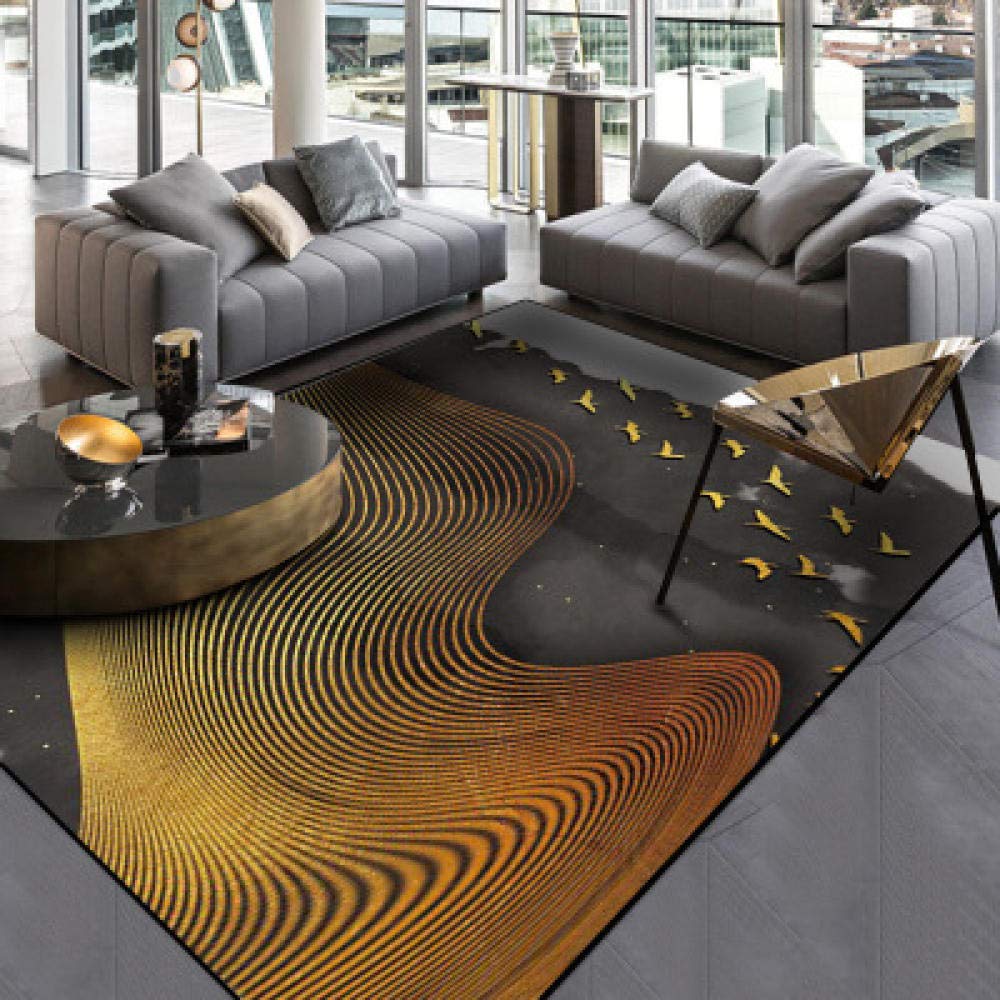 Tapis de salon antidérapant et lavable 140x200 cm pour un entretien facile et sans stress