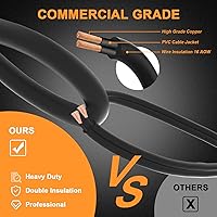 Vista 4 de 50ft LED Construction String Lights 150W Super Bright 15000LM Work Lights String Connectable Design for Workplace, Warehouse, Garage, RV, Indoor and