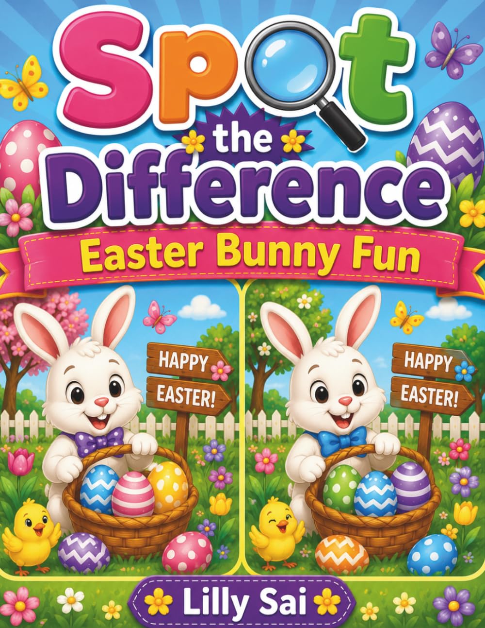 SPOT THE DIFFERENCE: Easter Bunny Fun (SPOT THE DIFFERENCE Easter Bunny Fun Book 1)