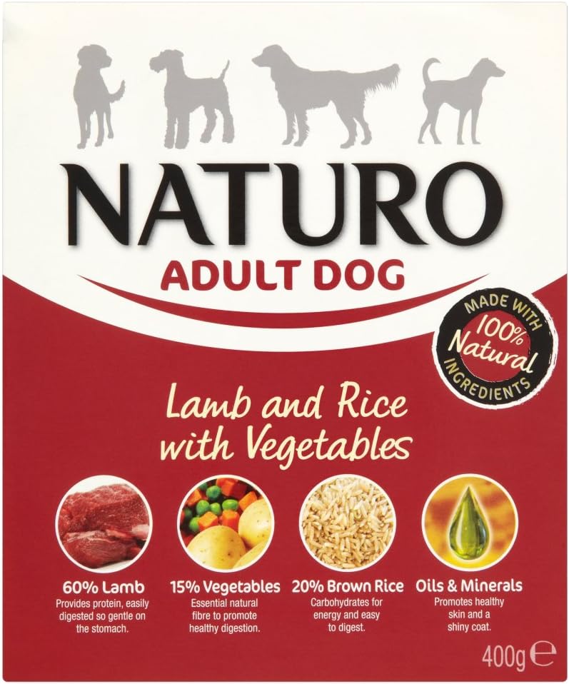 Wet Dog Food Adult Lamb and Rice 400 g (Pack of 10)