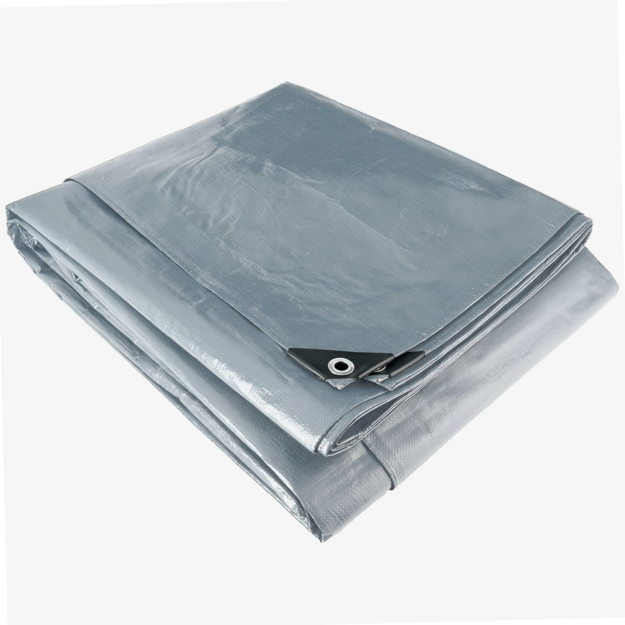 WERKA PRO Telo Multifunzionale Grigio e Nero 200 g/m2 6 x 6 m