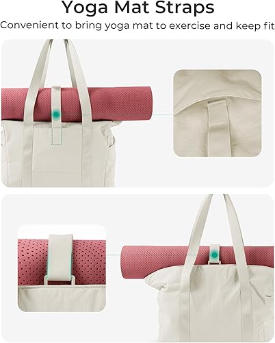 Miniatura 5 de BAGSMART Bolsa de mano para mujer, bolsa de mano con cremallera, bolsa de trabajo con compartimentos, bolsa de hombro para enfermera, para viajes,