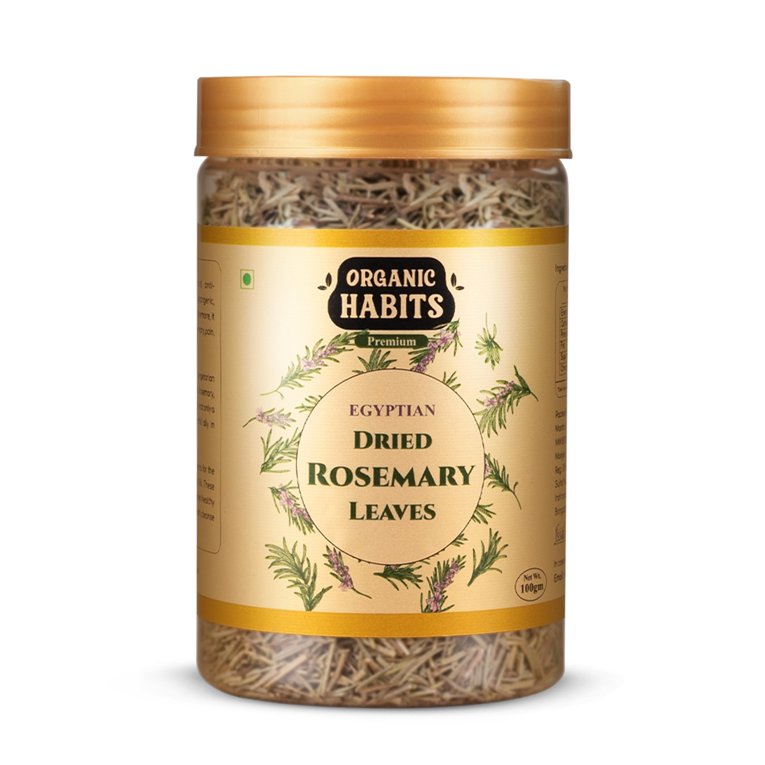 Organic Habits Rosemary Leaves | Egyptian Dried | For Seasoning, Tea & Hair | Imported | Supports Hair Growth | Cooking Pasta Soups Salad | No Added Preservatives & Additives (100 gram) (B0CSG2TT2P) Amazon Price History, Amazon Price Tracker