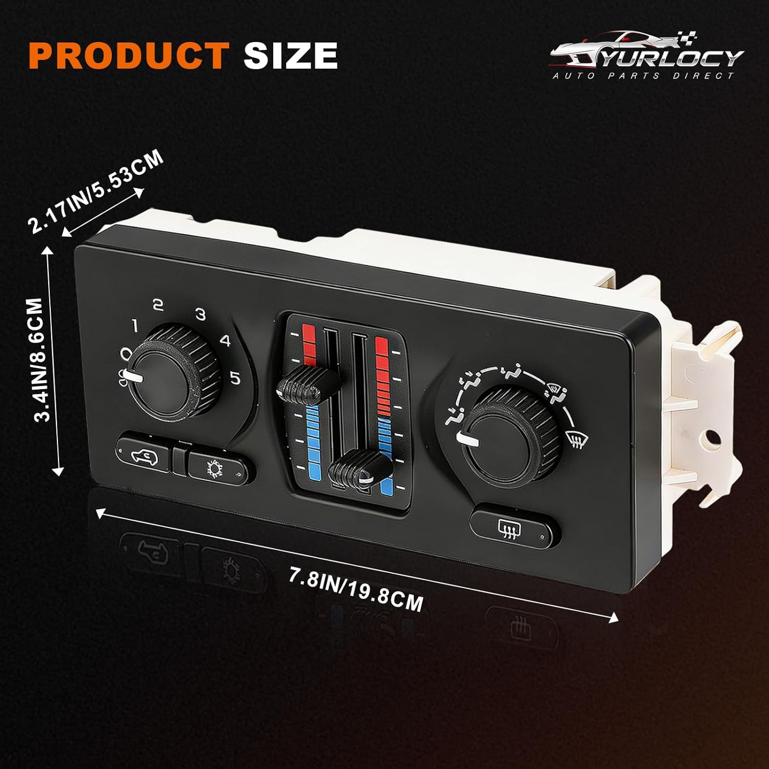 599-210XD Climate Control Module AC Heater Panel w/Rear Defogger Fits 2003-2007 Chevy Silverado GMC Sierra Tahoe Suburban Avalanche Trailblazer Envoy Yukon XL Escalade Isuzu Saab 9-7X Buick