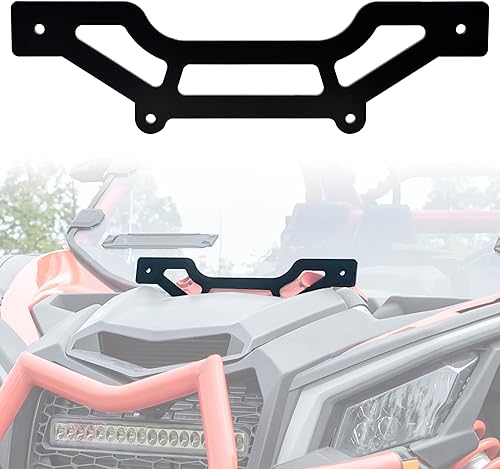 Soporte de barra de luz de torre de choque para Can Am Maverick X3 / X3 Max 2017-2025, funciona con kit de montaje de barra de luz frontal LED de 10