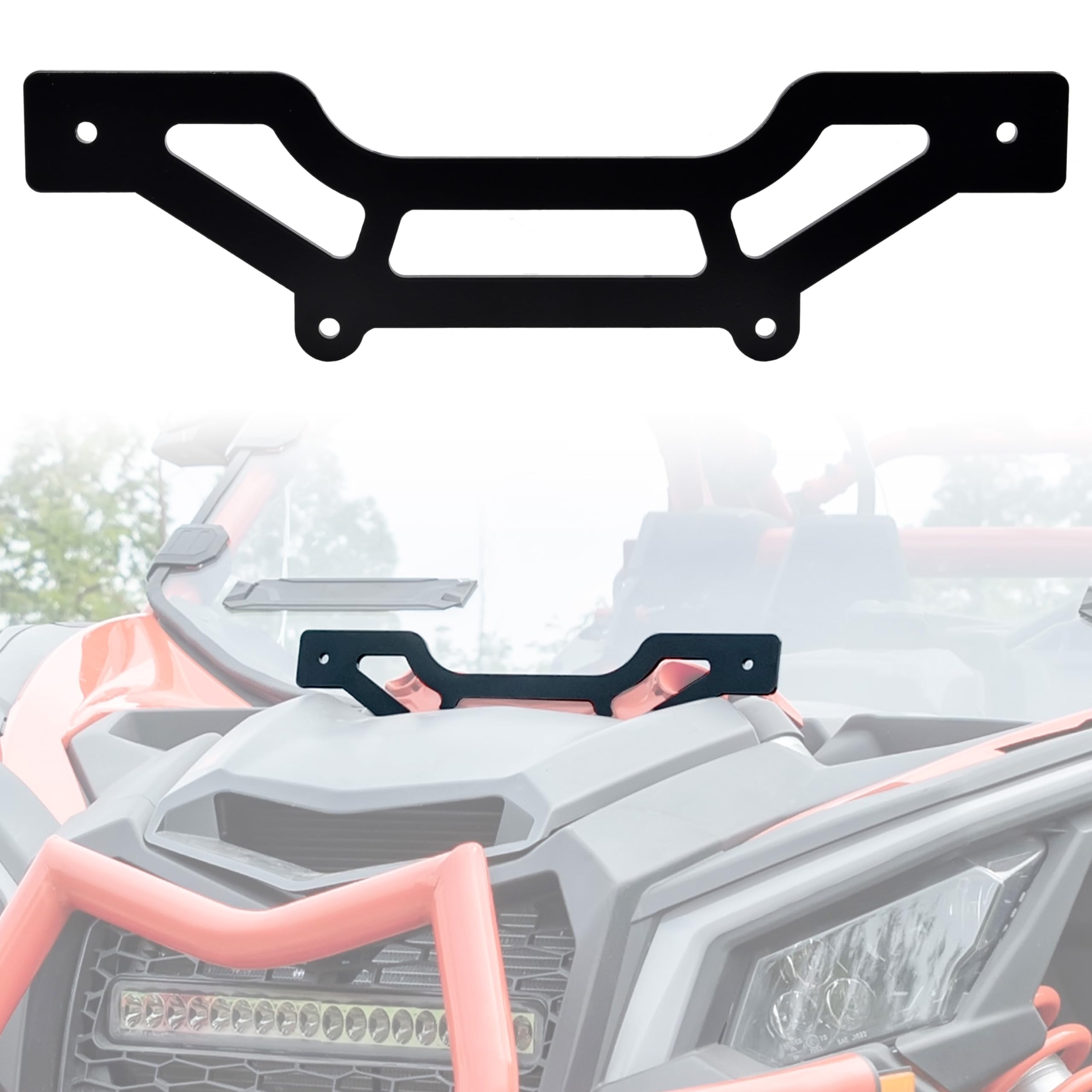 KATIMOTO Shock Tower Light Bar Bracket Mount for Can Am Maverick X3 / Max 2017-2024, Works with 10