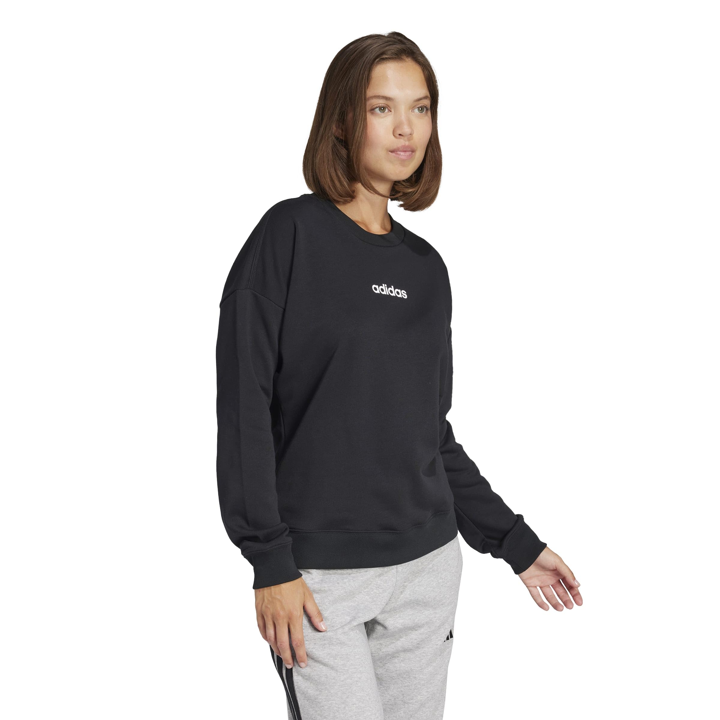Adidas Mujer Essentials Linear French Terry Sweatshirt