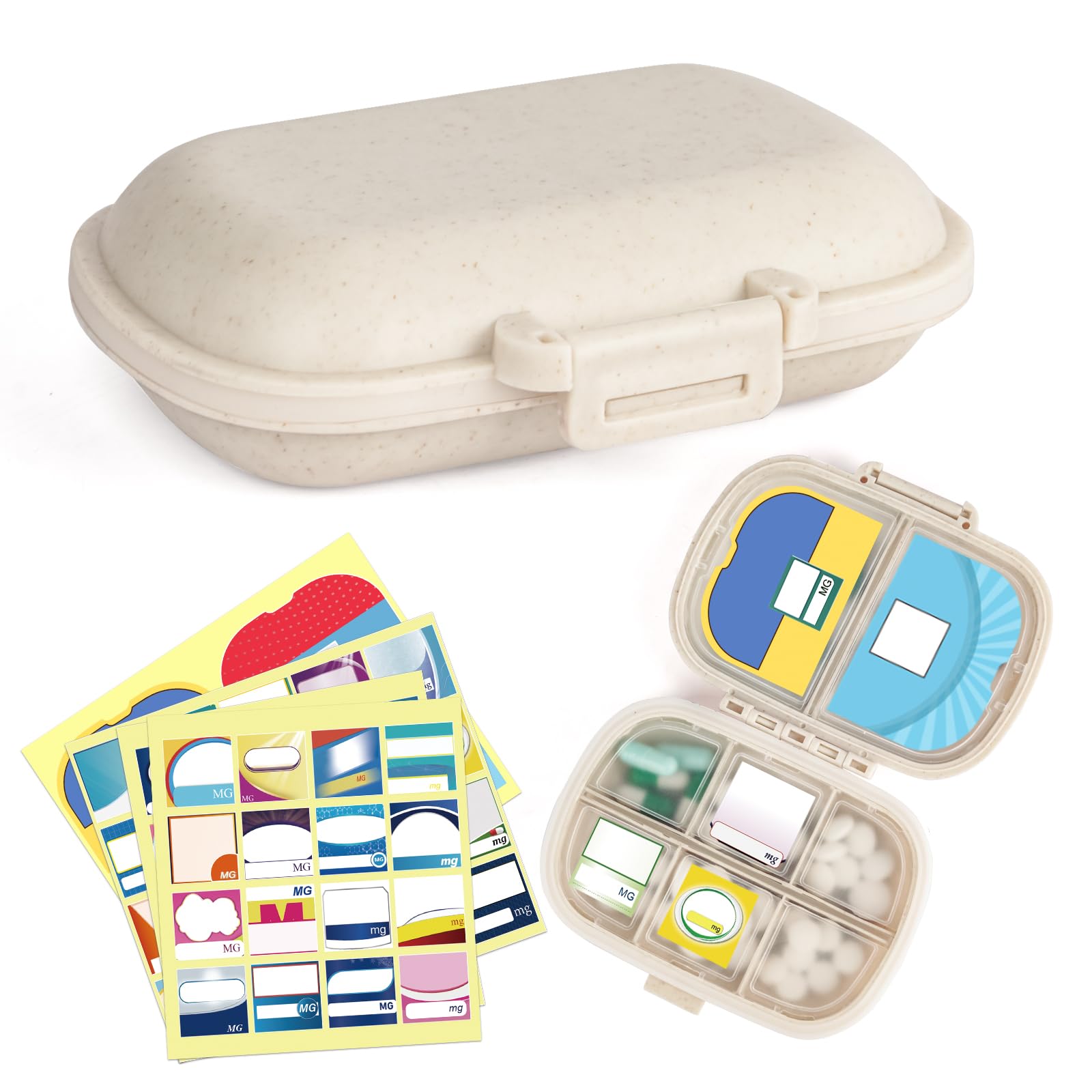 Amazon.com: 1Pack Travel Pill Organizer & 56 Medicine Name