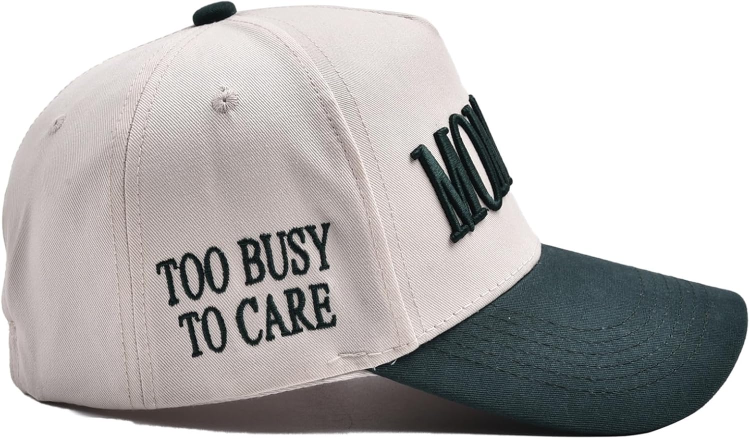 Mommin Baseball Cap for Women Men Vintage Embroidered Mom Trucker Hat Adjustable Canvas Vintage Hat for Casual Wear - Image 4