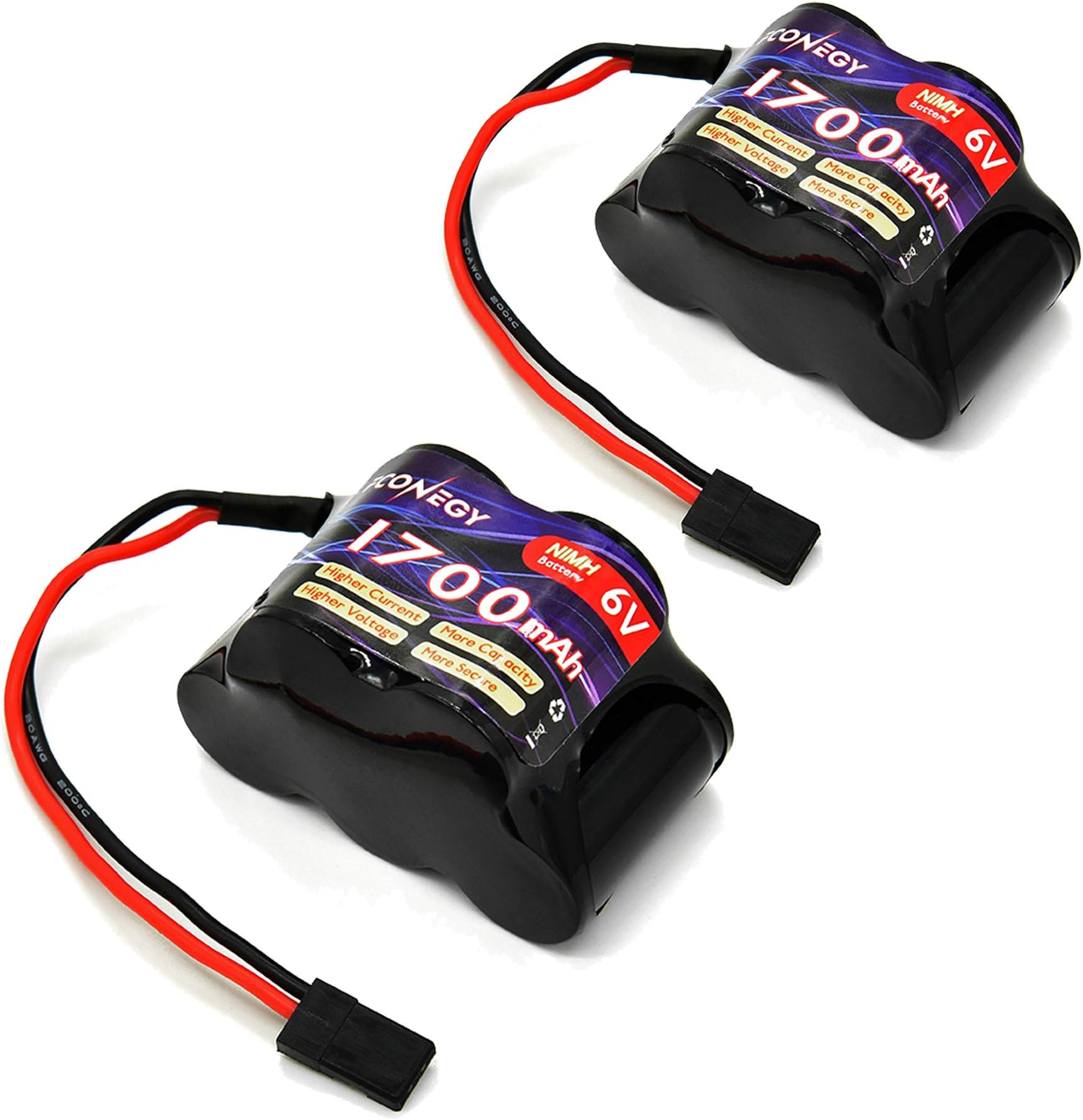11.1V 60C 5500mAh 3S RC Lipo Battery Hardcase with Deans T Connector and XT60 Plug for RC Car Truck Truggy Boat 1/8 1/10 RC Vehicles (6.0V 1700mAh)