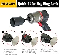 Vista 5 de RIGOR 11004 - Enchufe de impacto de tuerca de eje de 1.260 in, accionamiento de 1/2 pulgada, 6 puntos, profundo, CR-MO, métrico, ajuste rápido