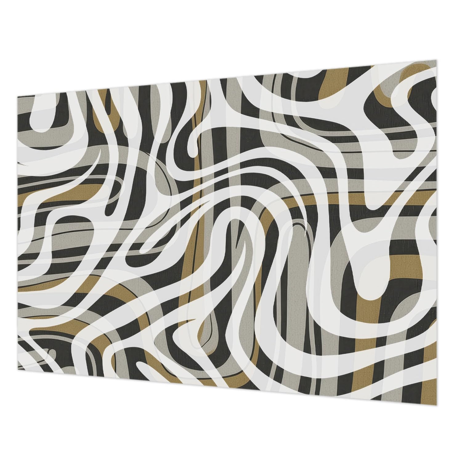 Papier peint de salon lignes abstraites pour chambre Tulup
