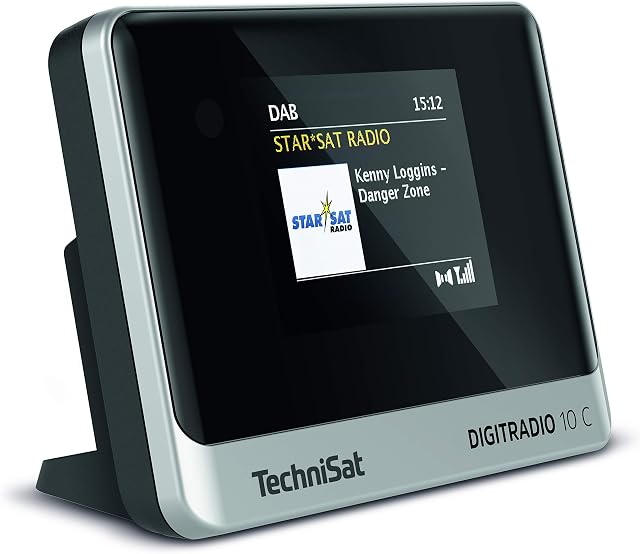TechniSat Digitradio 10 C - DAB+ adapter do radia cyfrowego (kolorowy wyświetlacz, Bluetooth, pilot zdalnego sterowania, budzik, optymalny do modernizacji istniejących instalacji Hi-Fi) czarny/srebrny