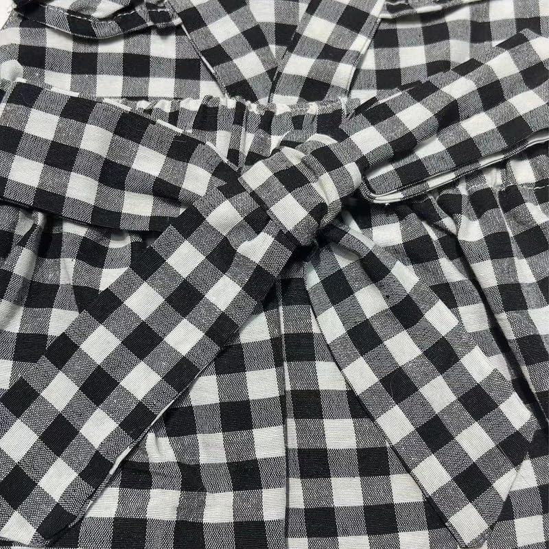 Toddler Baby Girls Gingham Dress Ruffle Sleeve Backless Plaid Dresses Holiday Casual Spring Summer Dress Size 6M-6T - Image 6