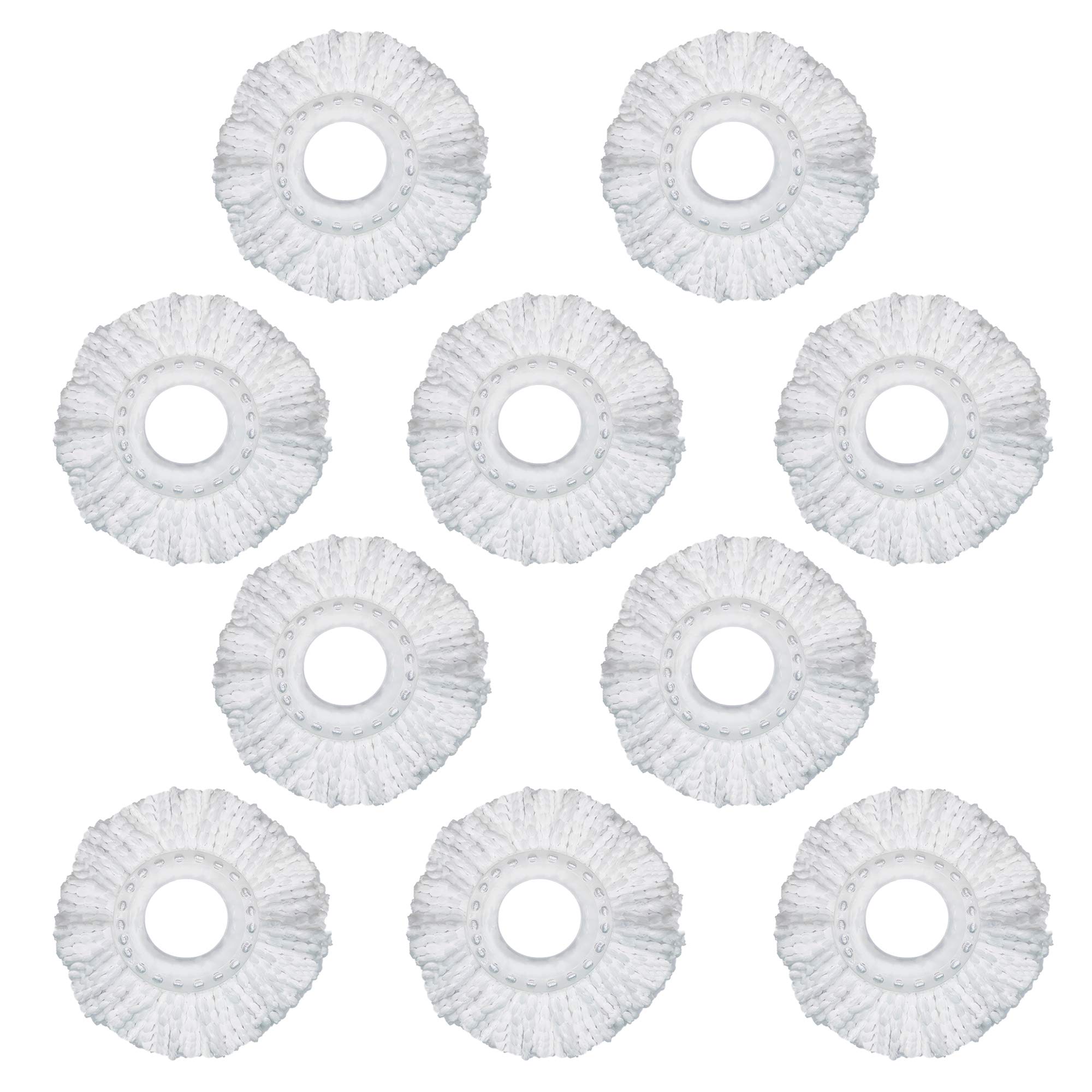 Freshome Extremely Absorbent Premium Microfibre Spin Mop Head Refill for Floor Cleaning (White) - Pack of 10 (B081LB9JBC) Amazon Price History, Amazon Price Tracker