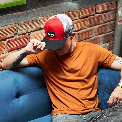 Miniatura 83 de Grace Folly - Gorra trucker unisex gorra de malla con cierre trasero negro (Black with Fade)