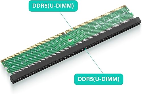 Miniatura 2 de SinLoon DDR5 UDIMM 288Pin Adaptador Riser Card DDR5 Módulo de memoria Tarjeta protectora de prueba para PC de escritorio placa base
