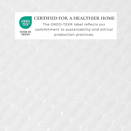 Miniatura 3 de Great Bay Home - Edredón tamaño individual, blanco, de elastano, de 2 piezas con 1 funda, colchas modernas, acogedoras y para todas las estaciones,