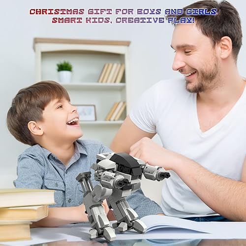 Miniatura 3 de BUILDIFY ED209 Robot Mecha Bloques de construcción, ED-209 Robot de refuerzo de combate Mech Armor juguete de construcción, 269 piezas de traje