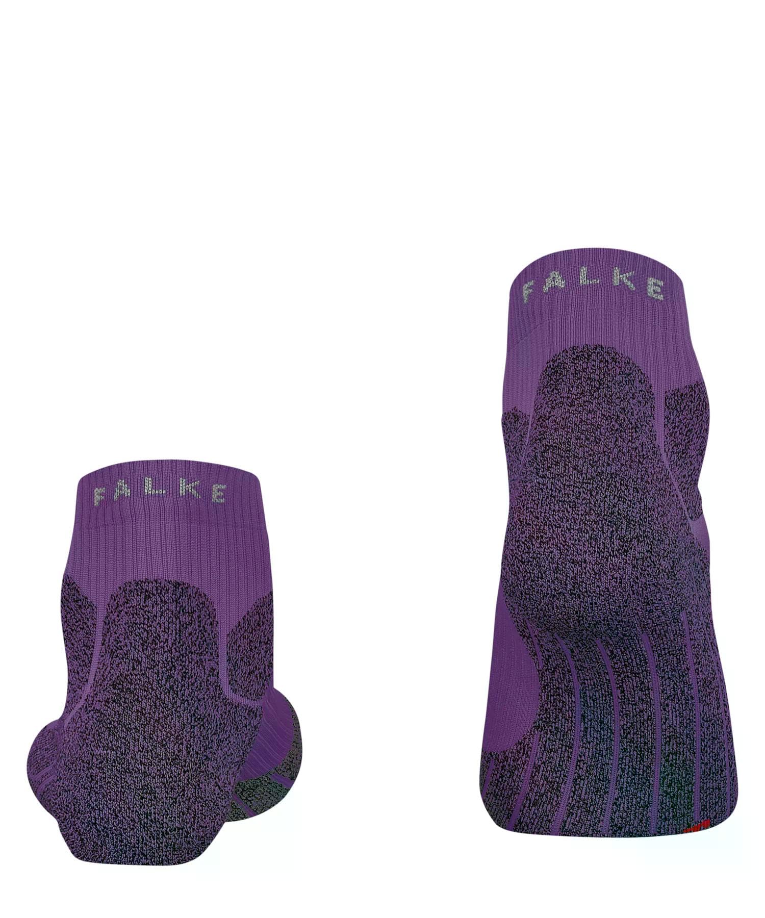 FALKE Kobiety Skarpety do biegania RU Trail W So materiał funkcyjny przeciw pęcherzom 1 Para, Fioletowy Plum 8028, 35-36