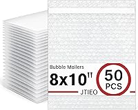 Vista 1 de JTIEO Paquete de 50 sobres acolchados con burbujas de 8x10", sobres acolchados gruesos, sobres de envío grandes, sobres acolchados con burbujas