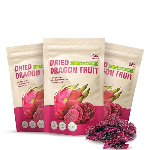 Miniatura 10 de The Daily Good Rebanadas de fruta de dragón de secado suave Aperitivos de superalimentos naturales para adultos y niños Saludables, suaves