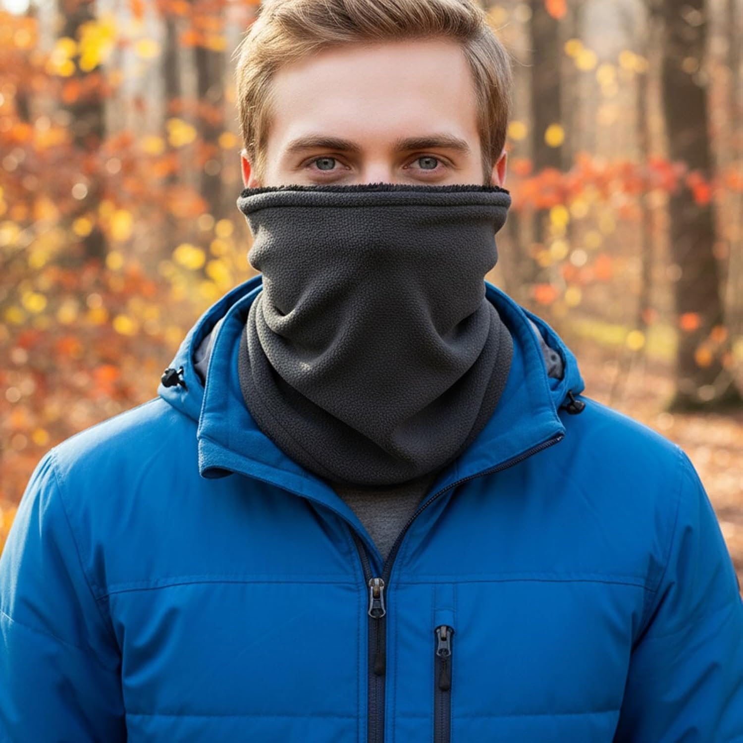 Neck Gaiter | Windproof Adjustable Fleece Scarf - Fleece Neck Warmer,for Men Women Ski Snowboard Motorcycle Winter Cold