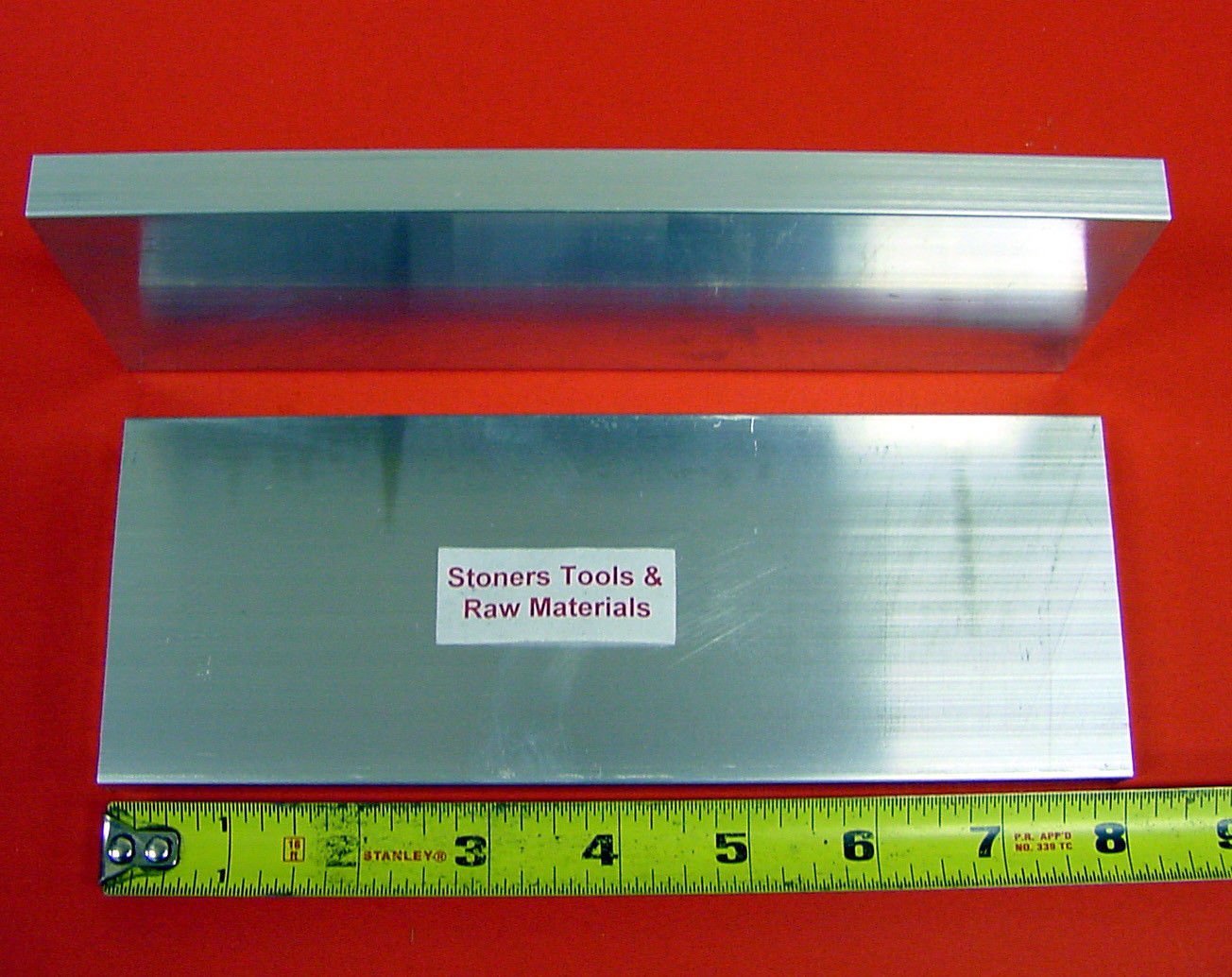 2 Pieces 5/8" X 4" Aluminum 6061 Flat BAR 8" Long Solid T6 Plate New Mill Stock