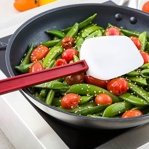 Miniatura 6 de Restaurantware Met Lux - Espátula de alto calor de 14 pulgadas, 1 espátula resistente al calor en forma de cuchara, apta para lavavajillas, agujero