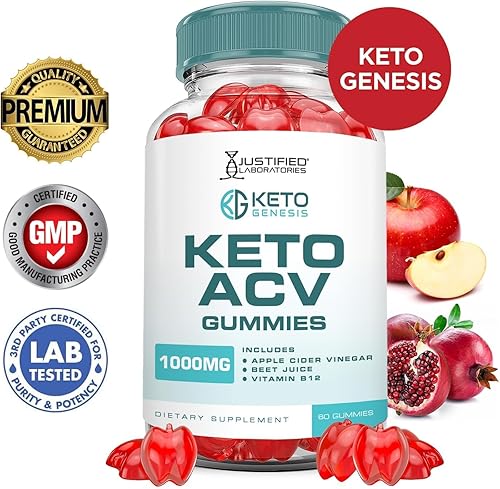 Miniatura 3 de Paquete de 3 gomitas Keto Genesis Keto ACV de fórmula avanzada de 1000 mg Keto Genesis Keto Génesis Keto Gummies Vinagre de sidra de manzana