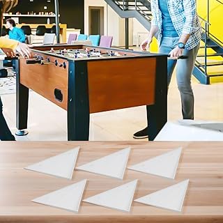Juego de 6 protectores de mesa de futbolín, resistentes para protectores de esquina de plástico, piezas blancas y verdes