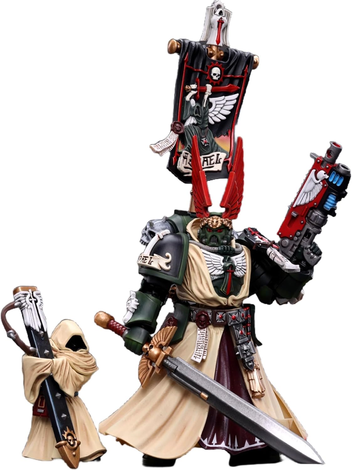 JOYTOY Warhammer 40K 1/18 Action Figures Dark Angels Supreme Grand Master Azrael Collectible Model Birthday Gifts Collectible Artifacts