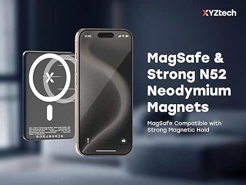 Miniatura 5 de X Blade 5K - Banco de energía inalámbrico, 5000 mAh, ultrafino, diseño de carcasa de metal de 0.3 pulgadas, compatible con iPhone y Samsung, oro rosa