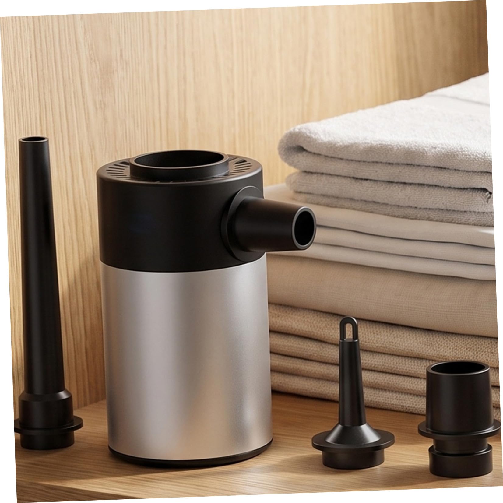 Bomba de Succión Portátil para Bolsas, 6000Pa 60W, ABS Aluminio