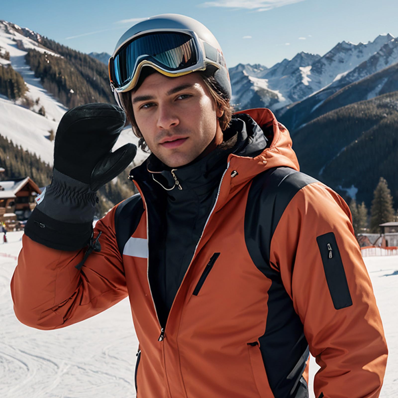 Guanti riscaldati scaldamani elettrici guanti da snowboard guanti invernali da sci