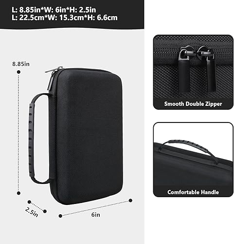 Miniatura 3 de Supmay Funda GPS de 8 pulgadas para Garmin DriveSmart 86dezl OTR800  RV 890, funda rígida de viaje con bolsa de malla para cable de alimentación de