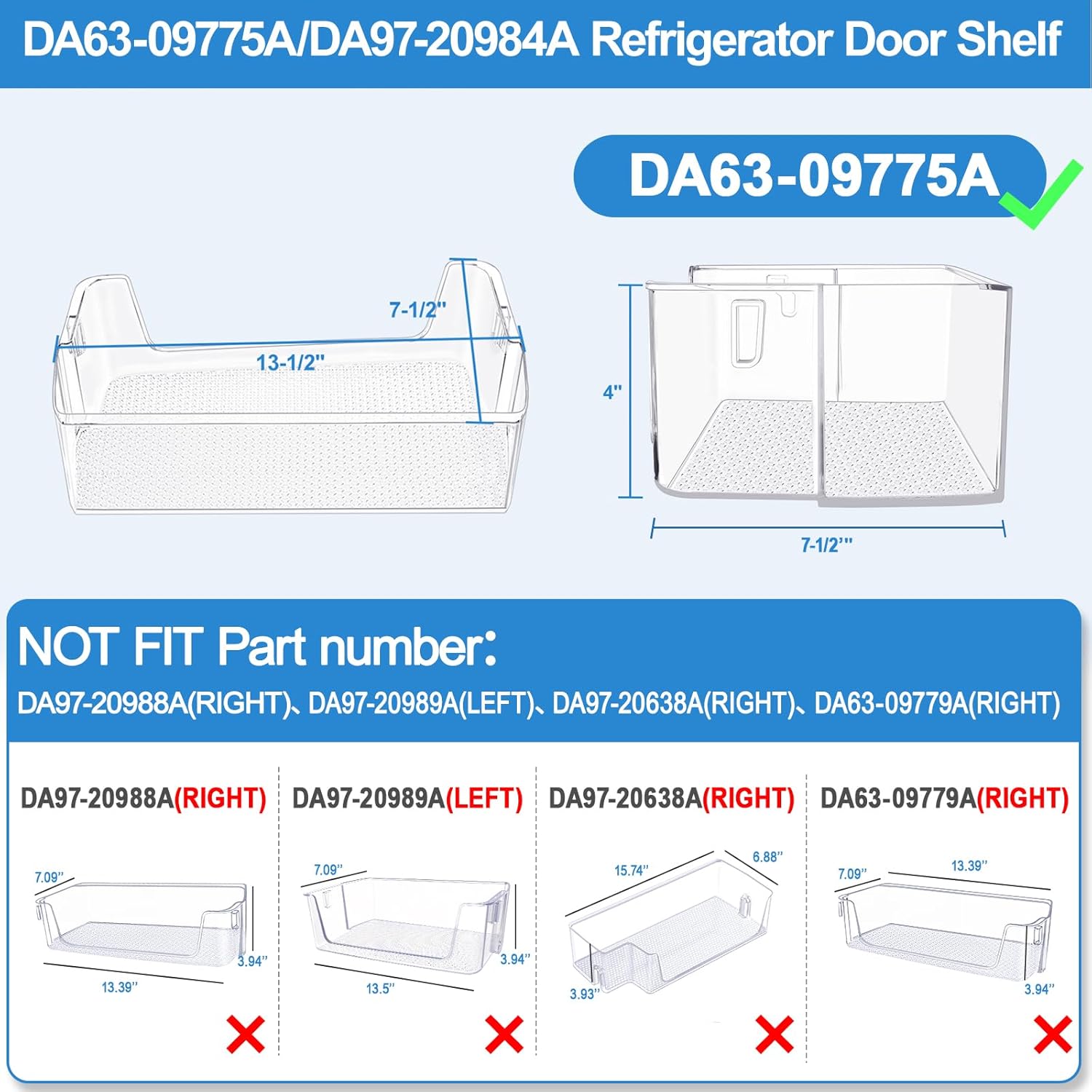 Refrigerator Shelf Dimensions and Compatibility