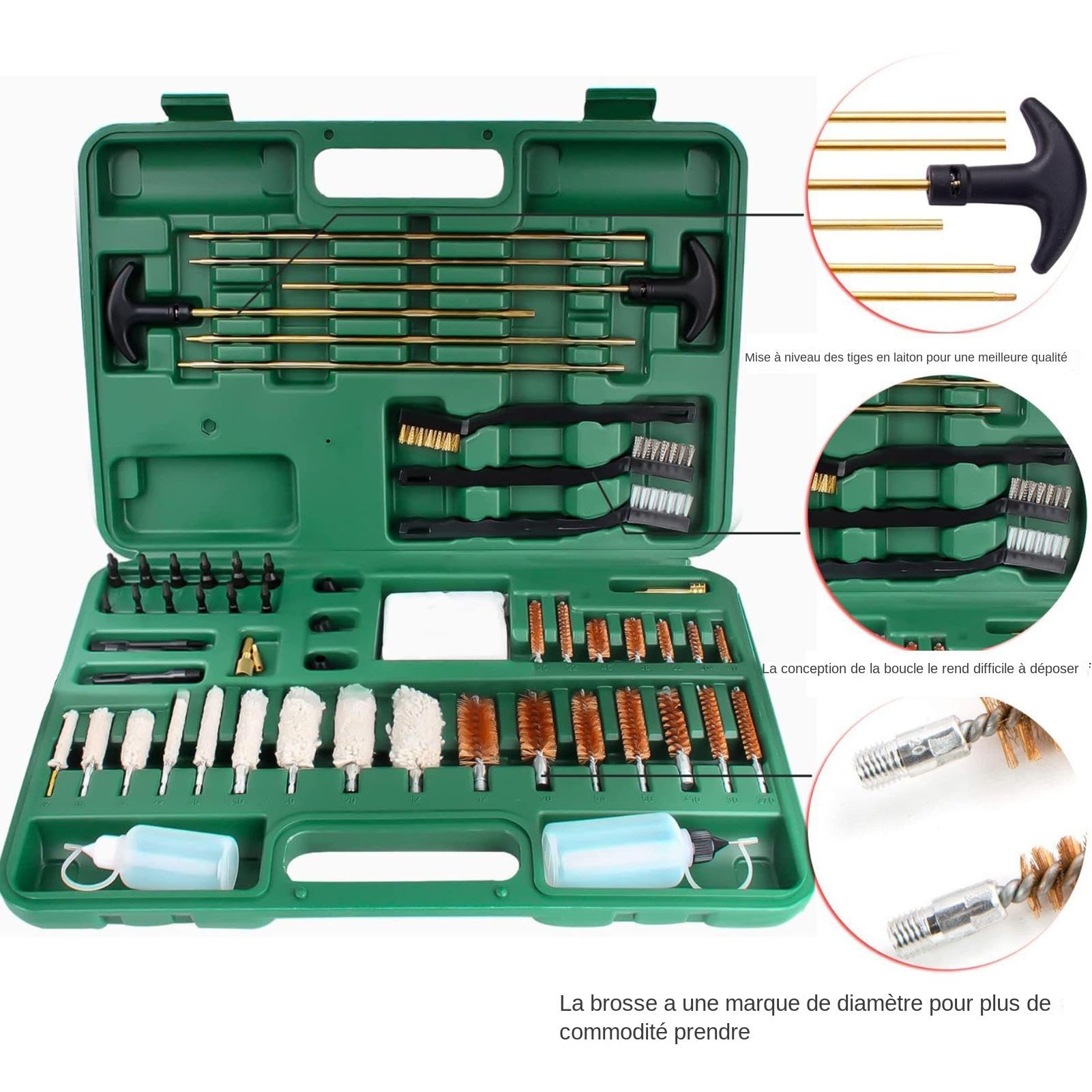 Kit De Mantenimiento De Herramientas - Kit De Mantenimiento De Herramientas Reutilizable, Kit De Herramientas De Limpieza | Juego De Cepillos Con Caja De Almacenamiento, Productos De Limpieza Para El