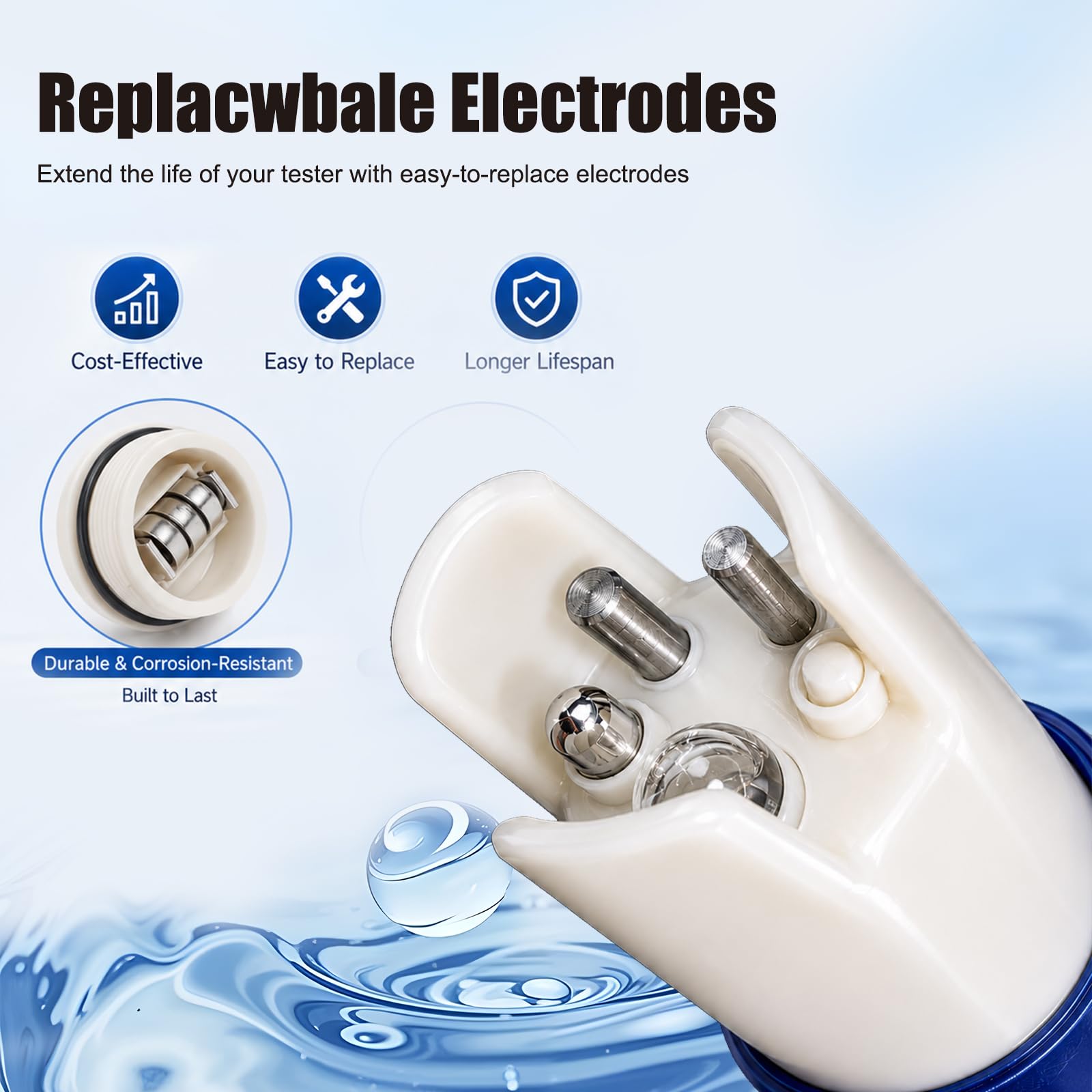 Pool Salt Tester - 5-in-1 Water Meter -7