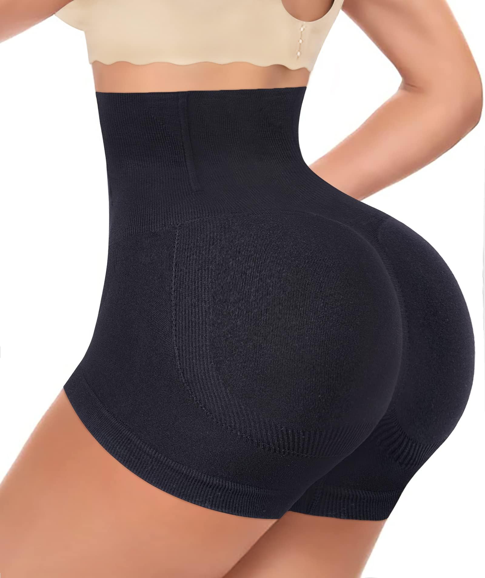 ChumianButt Lifter Padded Shapewear High Waist Tummy Control Knickers Women Body Shaper Shorts Seamless Underwear