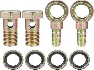 Adattatore Bullone Banjo 10mm Per Freni Auto E Moto - Set Di 2 Pezzi - Foto 6