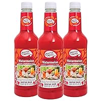 Vista 1 de Master of Mixes Mezcla de bebida de sandía daiquiri / margarita, lista para usar, botella de 1 litro (33.8 onzas líquidas), paquete de 3
