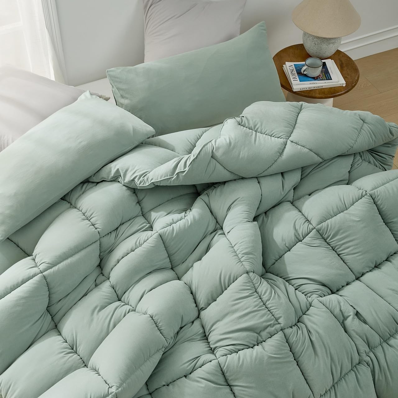 Coma Inducer Thick Being Cool Alaskan King Comforter Set - Chinois Green