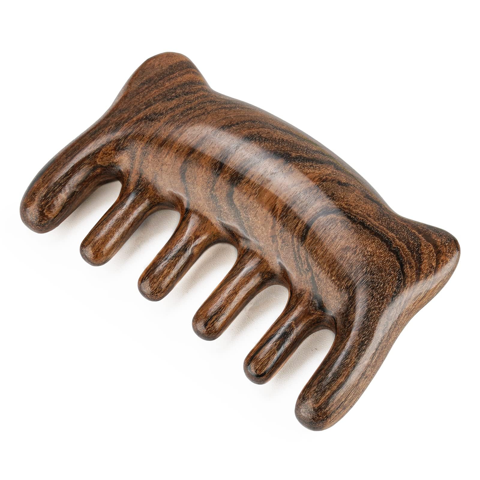 Excefore Manual Scalp Massager, 100% Natural Logs Manual Scalp Care for Hair Growth, Scalp Facial and Full Body Acupressure, Comfortable for All Hair Types (Chen Guibao)